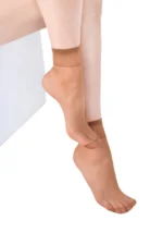 Kadın Fit 15 İnce Parlak 2li Tül Soket Çorap - Dayanıklı Esnek Ten Kadın Çorabı No:38 - Görsel 4